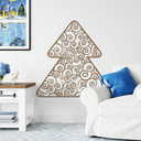 Wallsticker Juletræsornament som vægklistremærke