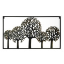 Metall-Bild Wald Metalldeko Bäume 3D - 103x58cm