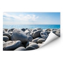 Zelfklevende Poster - Stenen Strand