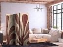 Paravent, Raumteiler freistehend, Trennwand - Waving Leaves - Matisse-Style Plants