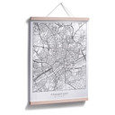 Plakat mapa miasta Frankfurt