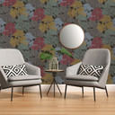 Architects Paper Floral Impression - Papier peint intissé de forêt, brun