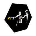 Hexagone - Alu-dibond Banksy - Pulp Fiction