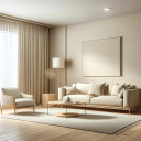 Pintura interior beige seda mate I Chalky Chickpeas | Espacios abiertos y tranquilos | THE COLOR KIT