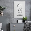 Obraz na płótnie Yoga Scorpion - Line Art