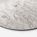 Wanddecoratie wilde bloemenweide met vlinders in Scandinavisch design - Ms Tiff - Alu-Dibond Rond