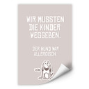 Wallprint Wir mussten die Kinder weggeben - Hund