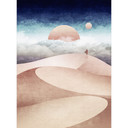Fototapete Wüstenlandschaft bei Sonnenuntergang - Tunaboylu - 144x192 cm