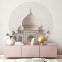 Annie - Taj Mahal - Fototapeta okrągła - tapeta flizelinowa/tapeta flizelinowa samoprzylepna
