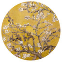 Sticker mural van Gogh - Fleurs d'amandier ocre - Rond