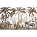 Fototapeta do pokoju dziecięcego Kikki Belle - Jungle Jive - Sepia
