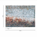 Fototapeta WallBricks3 w kolorze beżowo-brązowym - włóknina Designwalls 2 - 2,55 x 3,5 m