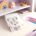 Wallsticker Klistermærker Pink flower fairies