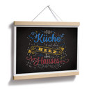 Poster Die Küche ist das Herz des Hauses - dunkel