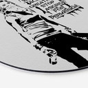 Tableau sur alu-Dibond rond Banksy - Atteindre la grandeur