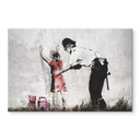 Glasbillede - Banksy - Policeman Searching Girl