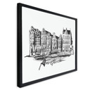 Plakat Amsterdam - Czarno-biały - Pokochaj swoje miasto