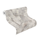 Papier peint intissé Rasch, papier peint à motifs Composition gris doux 