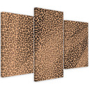 3 stykke lærredsprint, Leopard Leopard Pels Patches Mønster