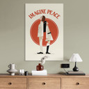 Billede Imagine Peace - To for fred og håb - Retrodrome – print på aluminium (Alu-Dibond)