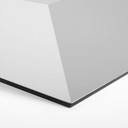 3D Hexagon Alu-Dibond - Lys grå