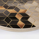 Obraz drewniany Fredriksson - Smoky Cubes - Round