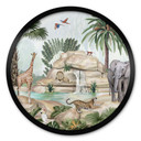Plakat dziecięcy Kikki Belle - Jungle Paradise - okrągły
