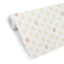 Tapet med mønster - blade - gul