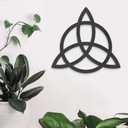 MDF - Dekoracja drewniana - Triquetra z okręgiem