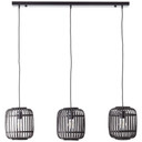 Pendelleuchte Willi, braun, 125 x 105 cm, Bambus Pendellampe