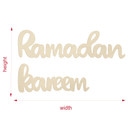 Décoration en bois placage peuplier - Ramadan Kareem