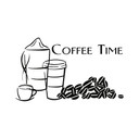 Sticker mural - Coffee Time