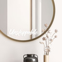 Wallsticker Spiegel Sticker Unstoppable
