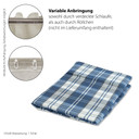 Homing Vorhang mit verdeckten Schlaufen Aiko blau -  2.45 x 1.4 m