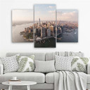 3 stykke lærredstryk, City New York Manhattan USA