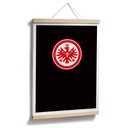 Poster Eintracht Frankfurt - Wappen auf Schwarz