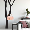 Wandtattoo Blattloser Baum + 3 Wandhaken