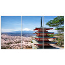 3-delt lærredsprint, Japan Mount Fuji