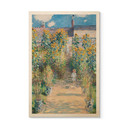 Plakat drewniany Monet - ogród Moneta w Vétheuil