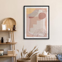 Plakat Demir - Geometria w odcieniach ziemi