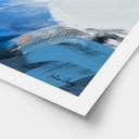 Poster Pennellate Blu Astratto - Cheney