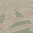 papier peint jungle vert brillant argenté - papier peint à motifs avec plantes 