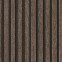 3D træpaneler non-woven tapet - Skandinavisk tapet med lameller af A.S. Creation Brown Black