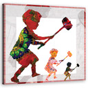Canvasbillede, Banksy Dreng med en hammer