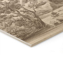Houten Wanddecoratie met tuinlandschap in beige - Ms Tiff