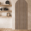 Wallsticker Vægpanel i træ ser smalt ud