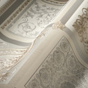 Versace Home klasyczna tapeta w barokowy wzór luksusowa designerska tapeta z włókniny beżowo-szara