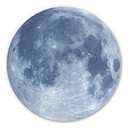 Tableau en Alu-Dibond Pleine Lune - Rond