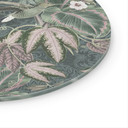 Glasbillede - Kolibri i en tropisk skov - Bloomery Decor - Round