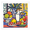 Plakat Mleko i owoce - inspirowany Matisse'em - Zamart - Kwadrat
